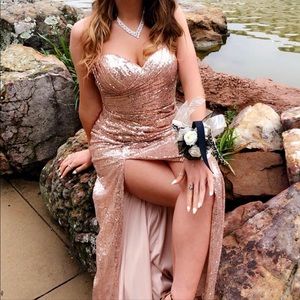 Gold Sequin Cinderella Divine Dress